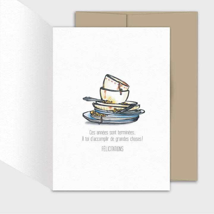 Carte de souhaits - Graduation - Fin d'études supérieures