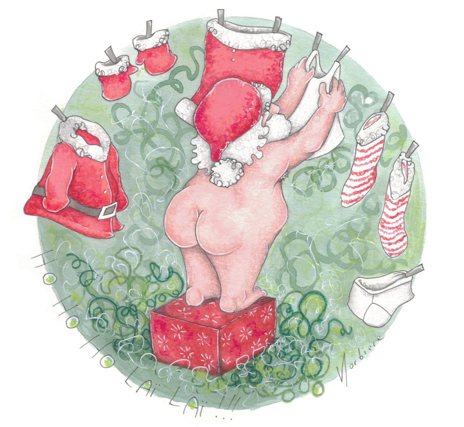 Carte de souhaits - Ho Ho Ho Laï Laï