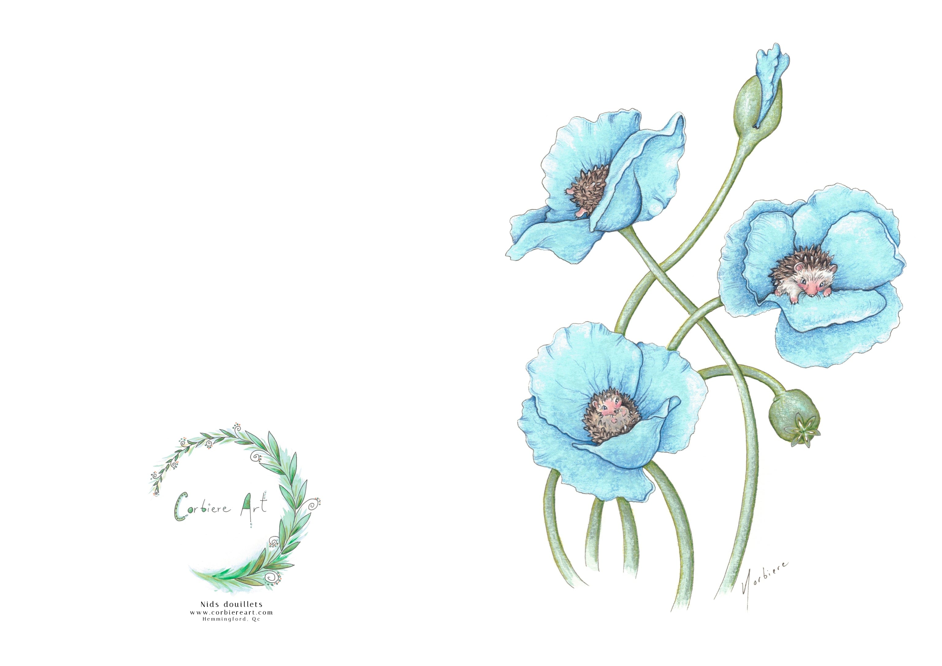 Carte de souhaits - Nids douillets