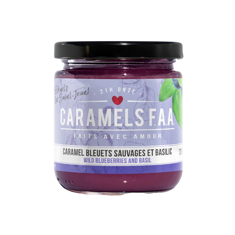 Caramel - Bleuets sauvages & basilic