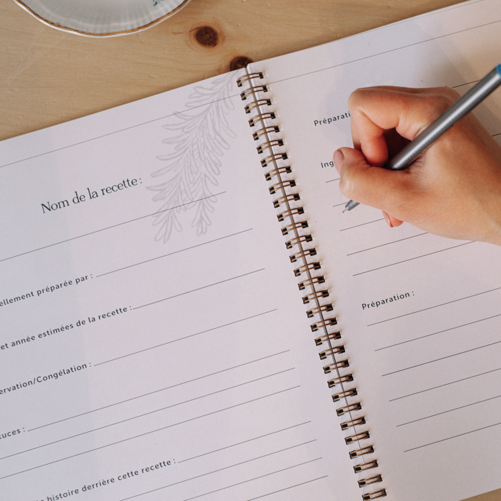Livre souvenir - Nos recettes de famille