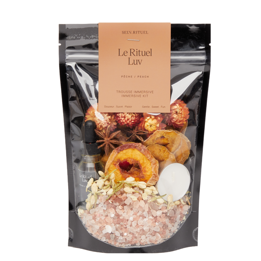 Trousse immersive pour le bain - Rituel Luv - Pêche