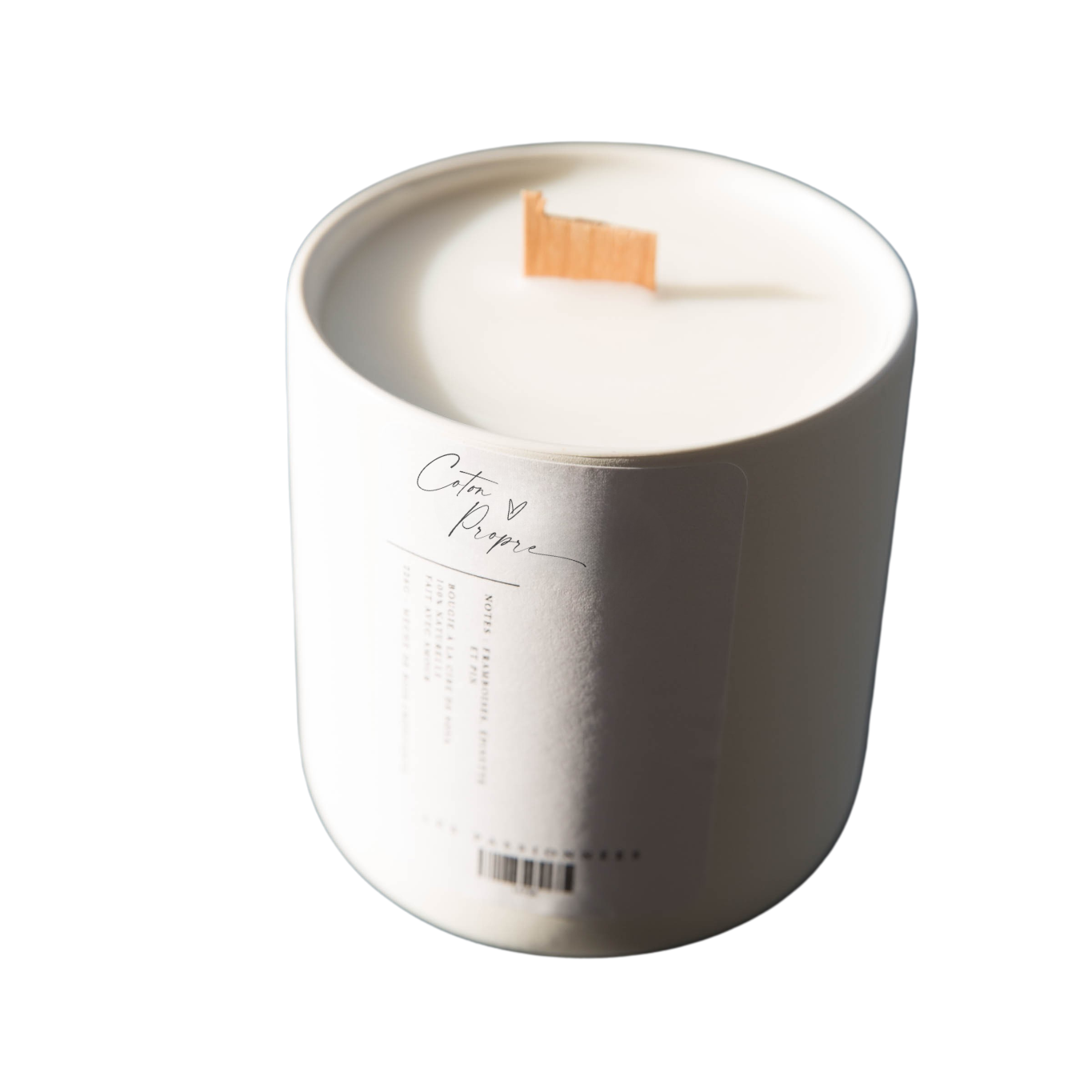 Bougie de soya - Rechargeable - Coton propre