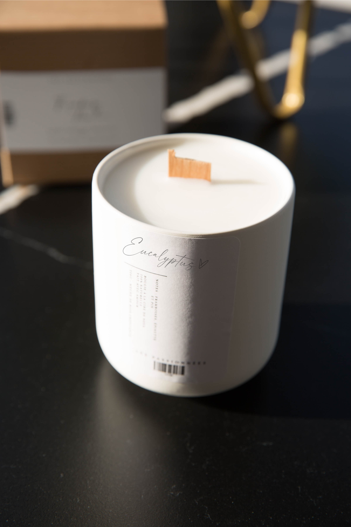 Bougie de soya - Rechargeable - Eucalyptus