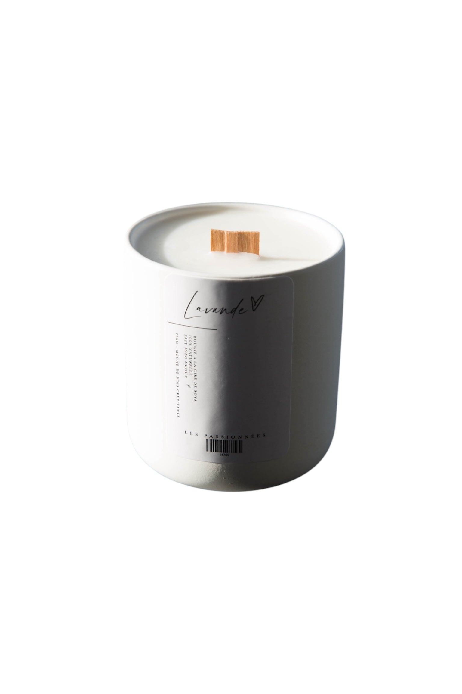 Bougie de soya - Rechargeable - Lavande