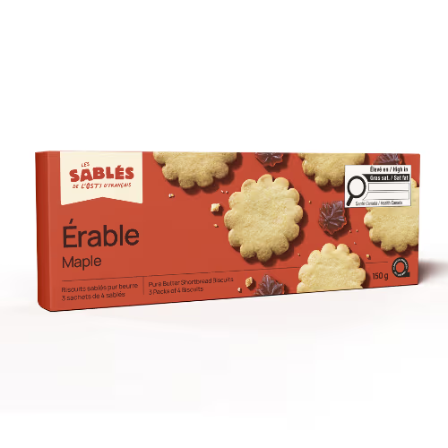 Boîte de 12 Sablés - Pur beurre à l'érable
