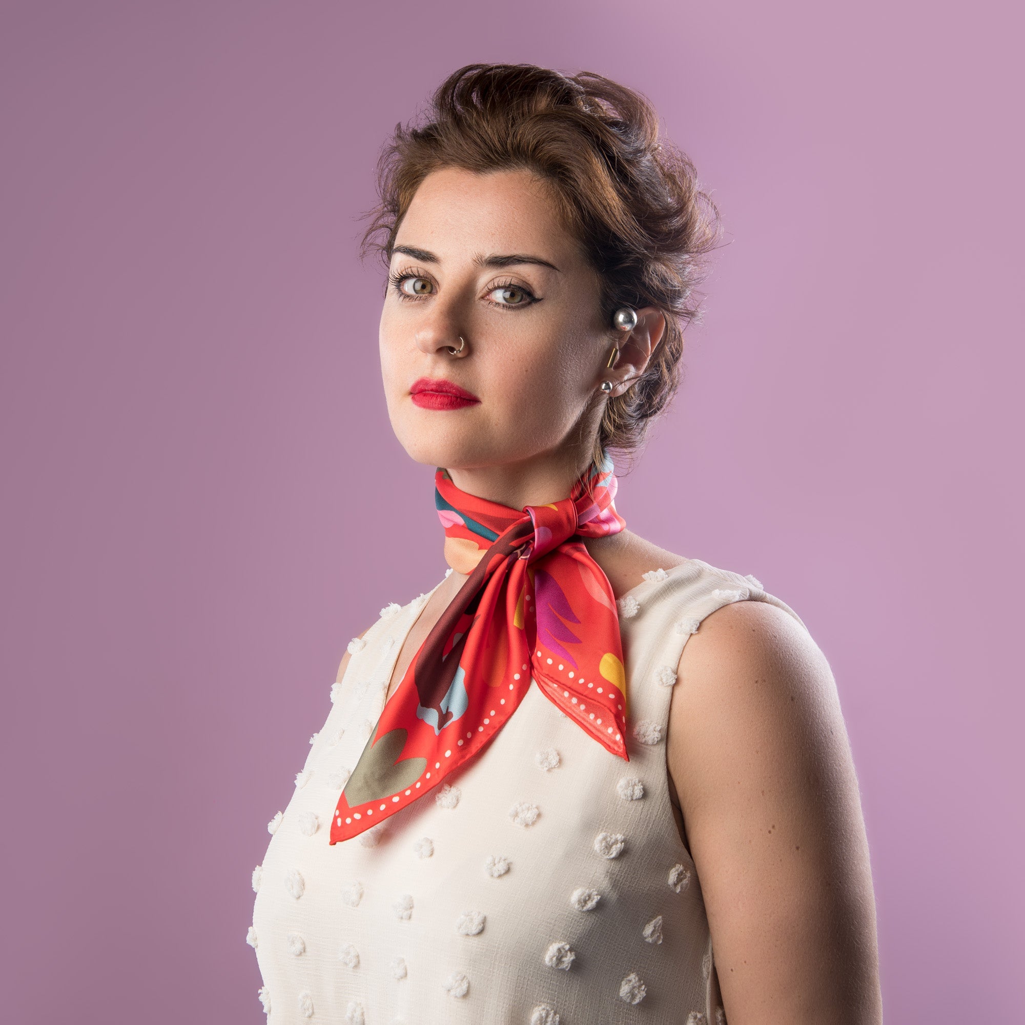 Petit Foulard 'Jusqu'au Bout'