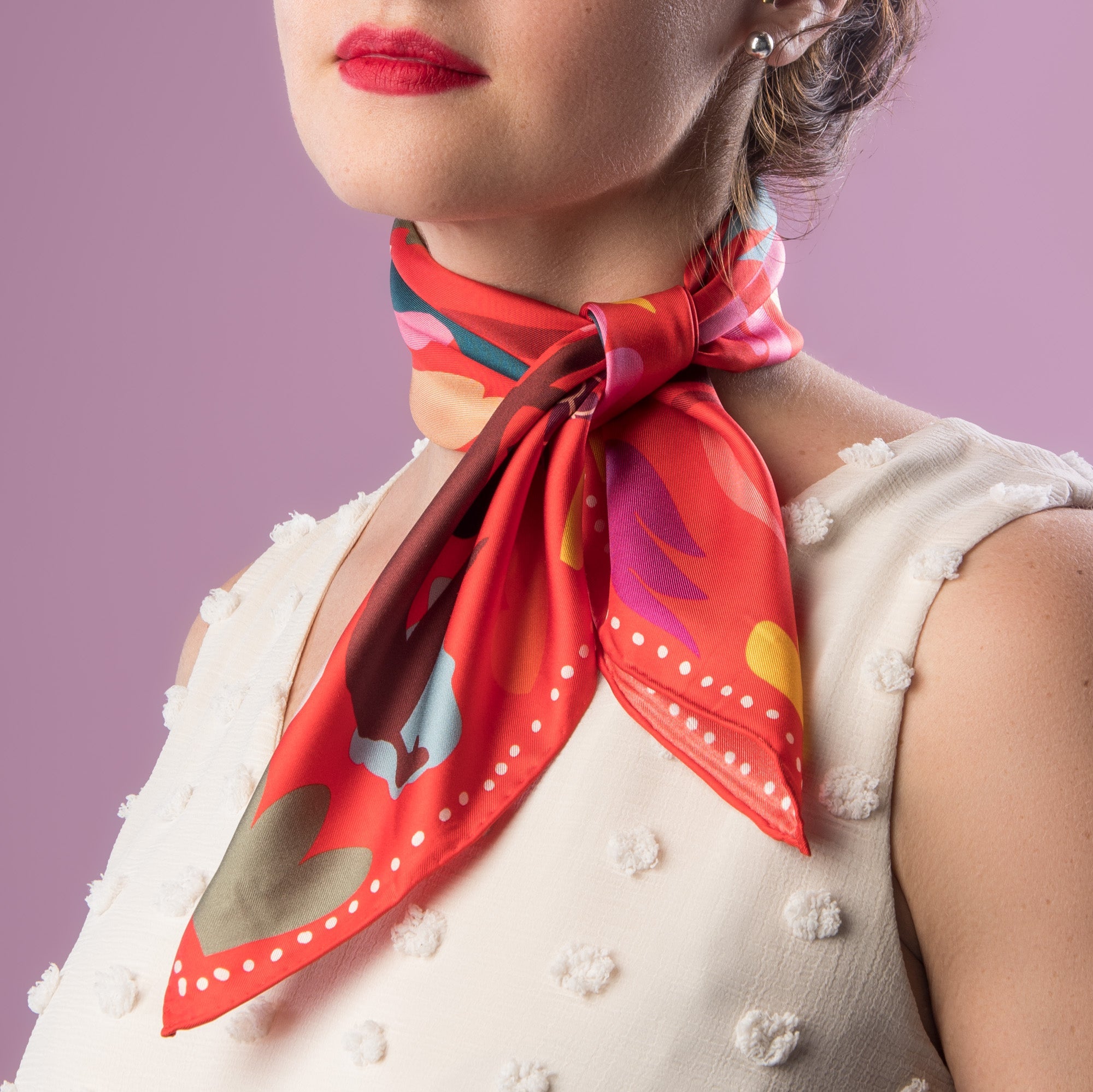 Petit Foulard 'Jusqu'au Bout'