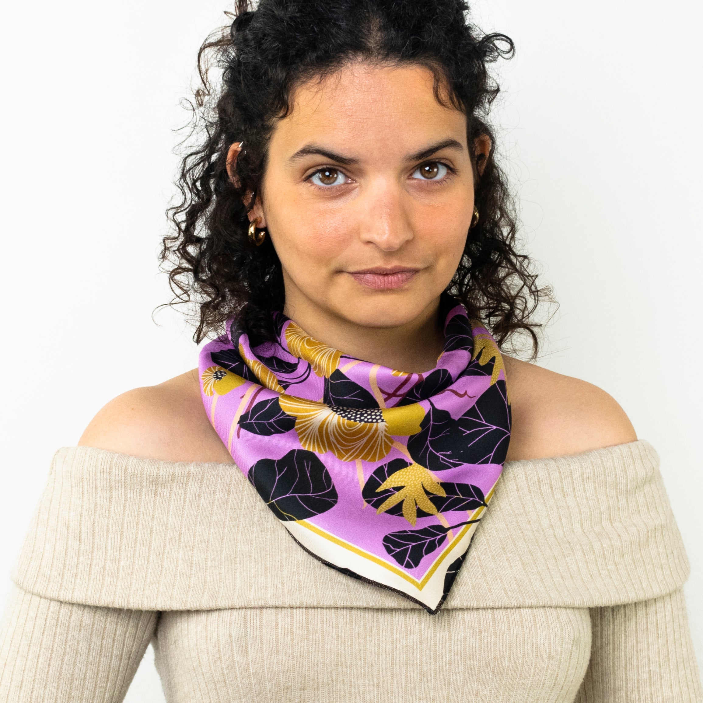 Petit foulard 'Le Jardin de Rosie'