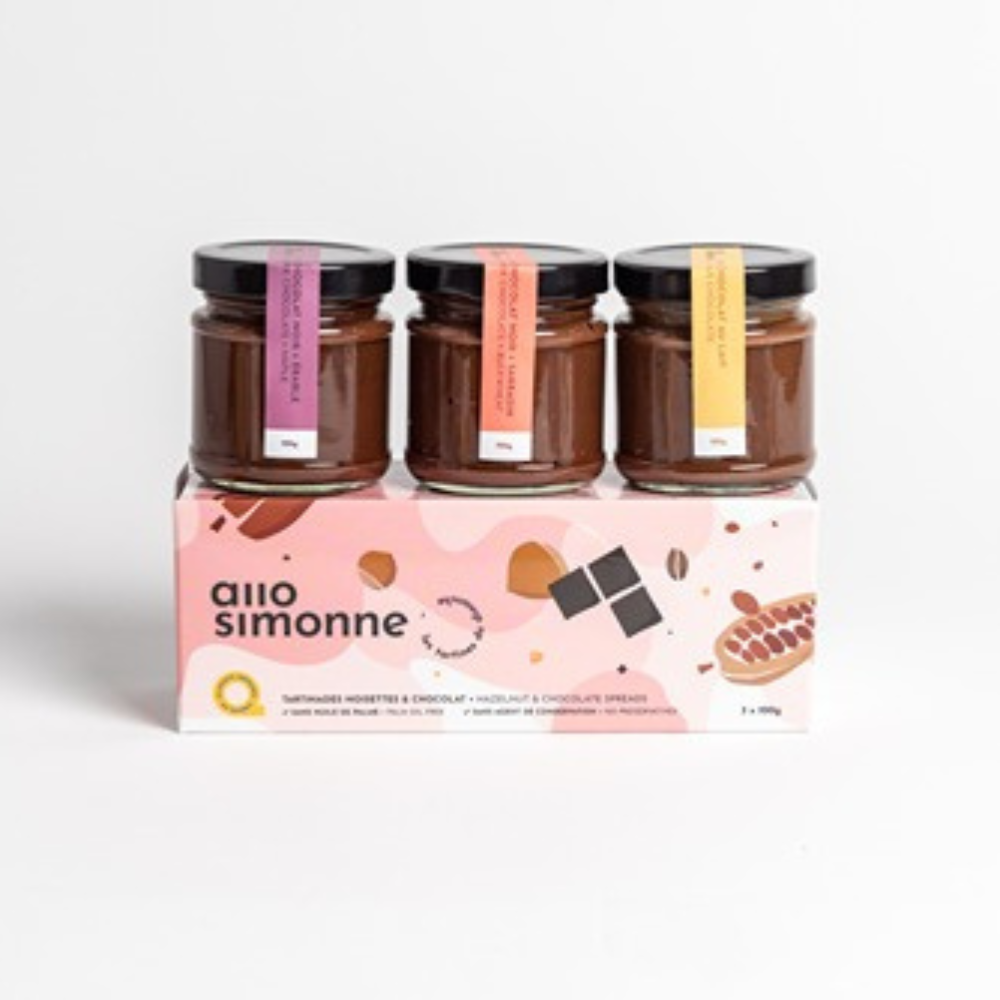 Tartinade, tablette et bouchées au chocolat pour 1 à 2 personnes - Allo Simonne