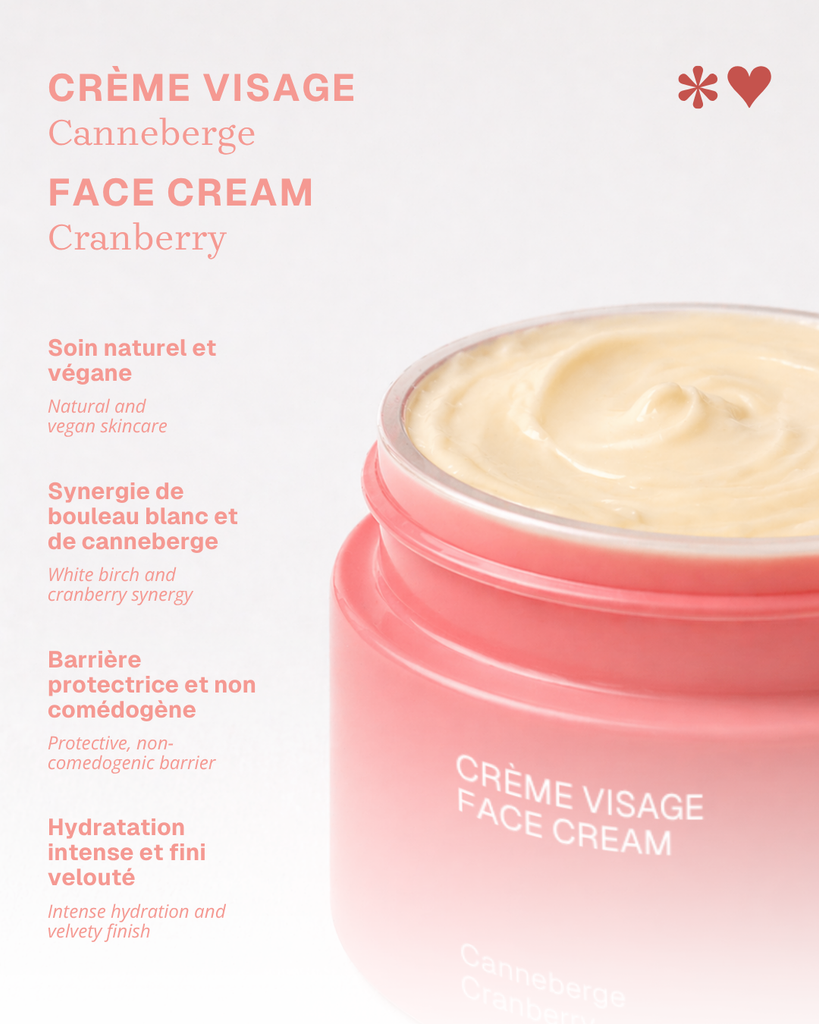 Crème visage peaux normales à sèches - Canneberge