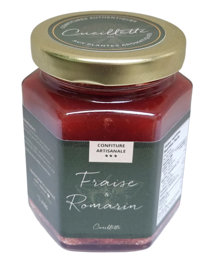 Confiture artisanale - Fraise romarin