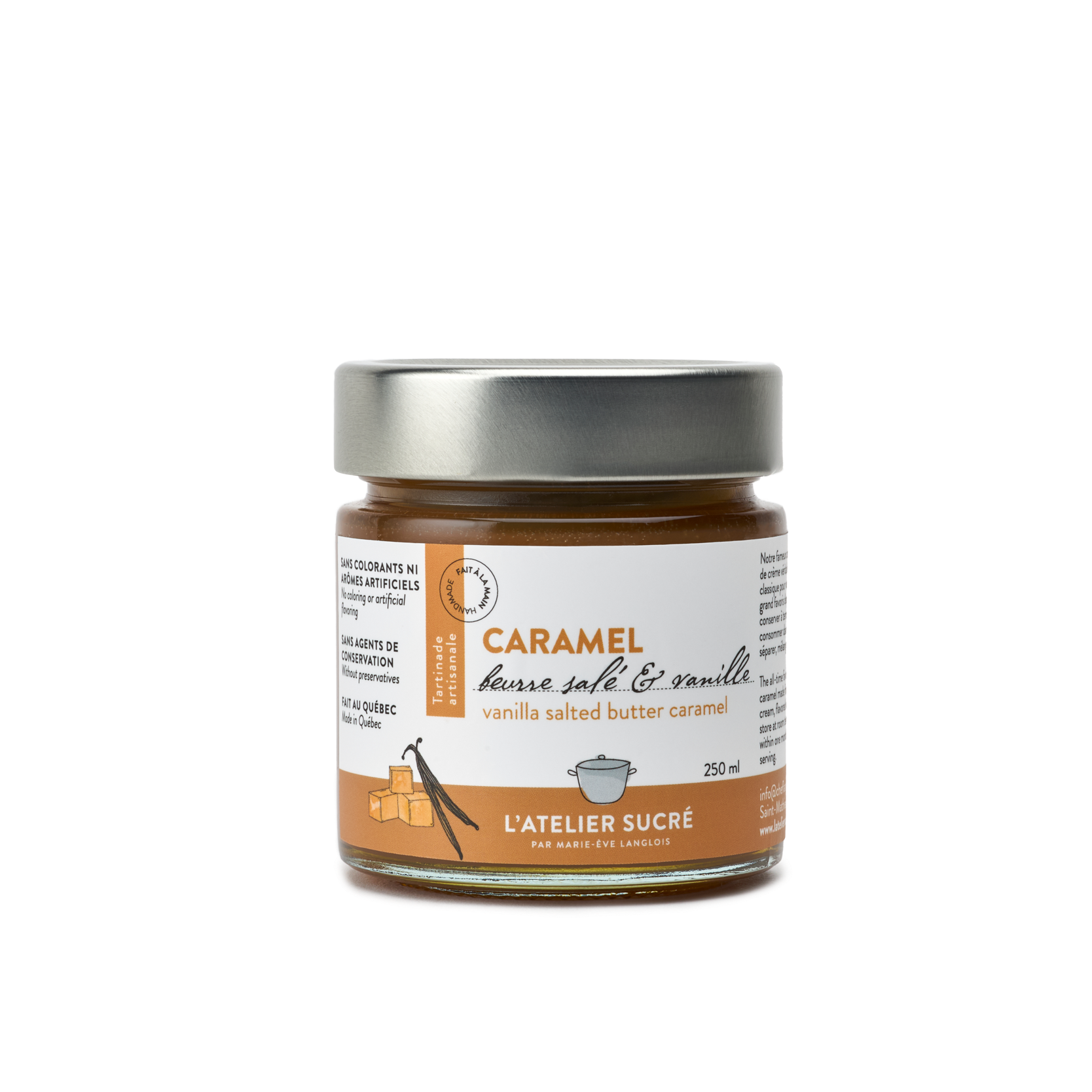 Caramel salé et vanille fraîche
