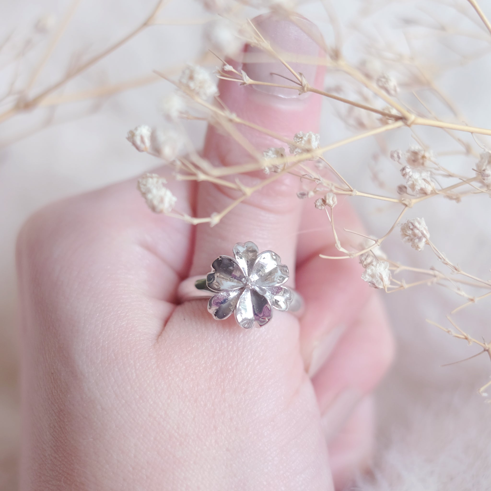 Iris - bague en argent sterling