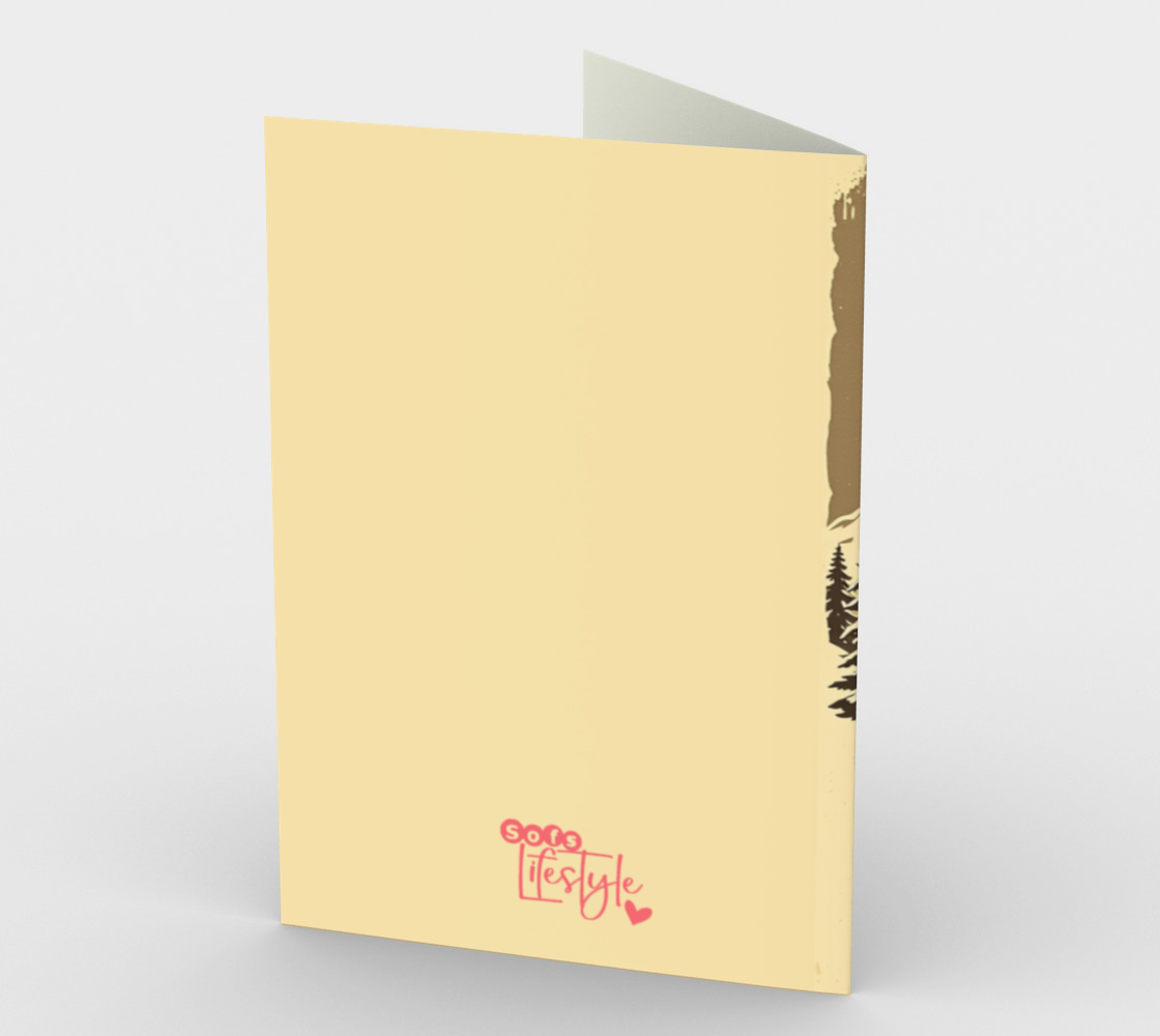 Ensemble de 3 cartes de souhaits "Cerf, tu m'as perdu à I don't Ski"