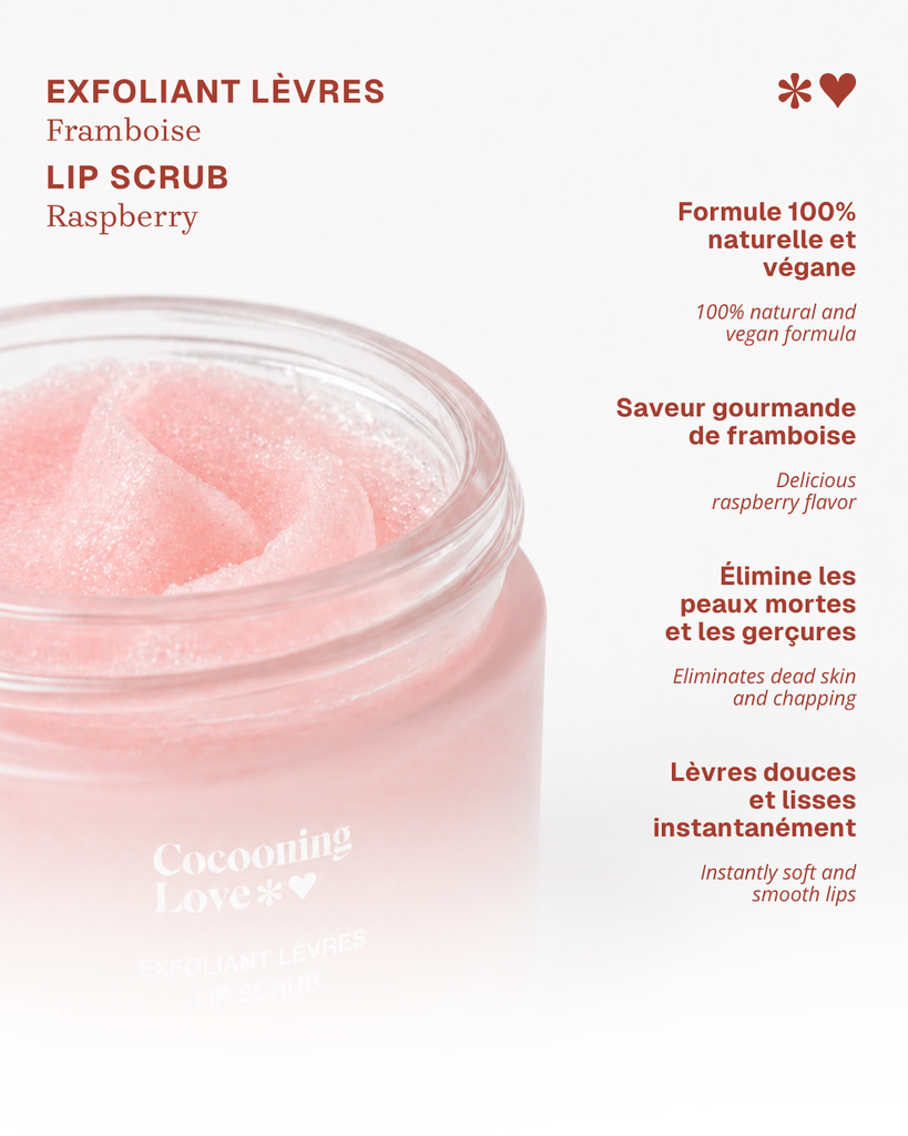 Exfoliant pour les lèvres - Framboise