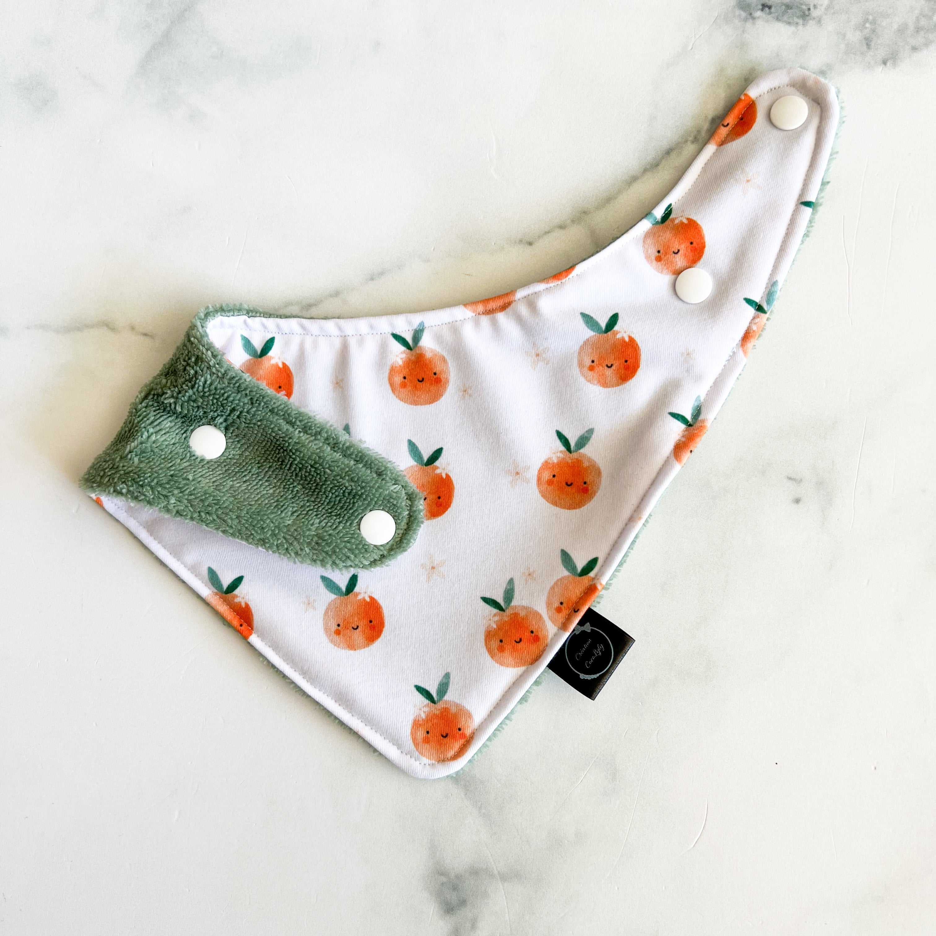 Bavoir pour bebe - Peches douces