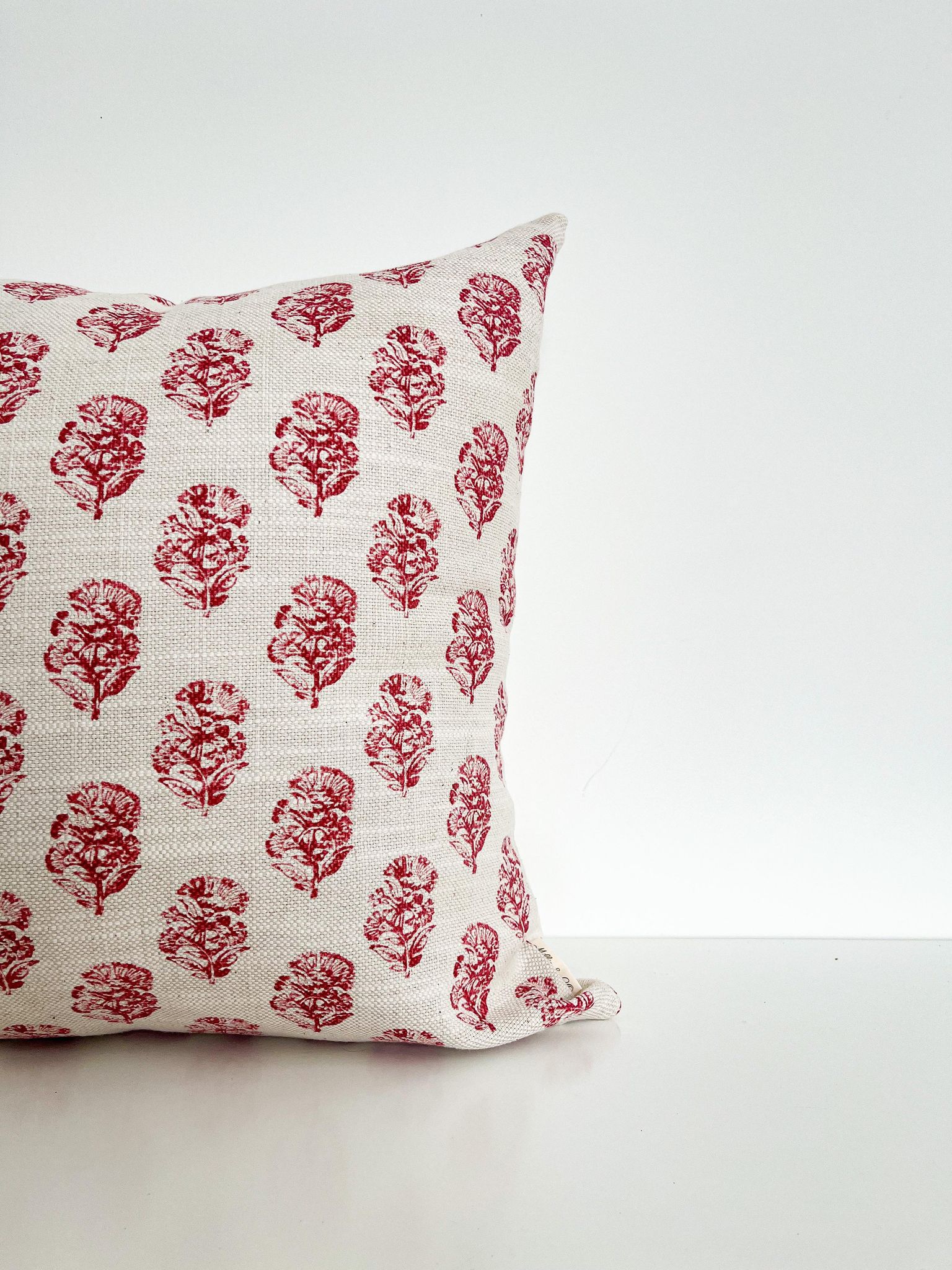Housse de coussin Victoria | lin imprimé