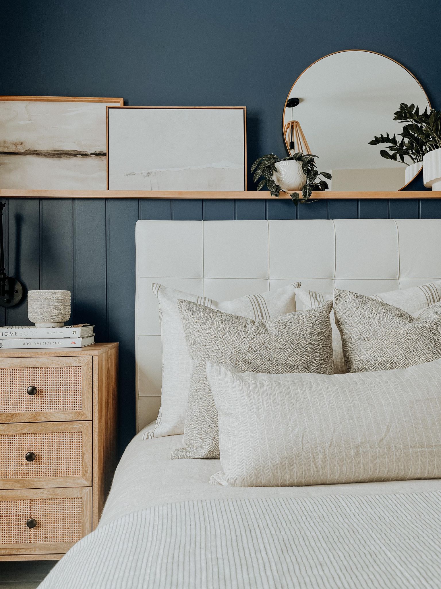 Housse de coussin Myra |  Lin rayé délicat
