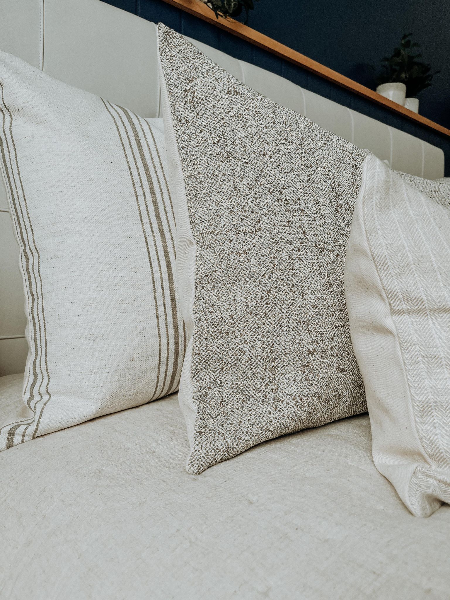 Housse de coussin Émilienne | Motif à losanges