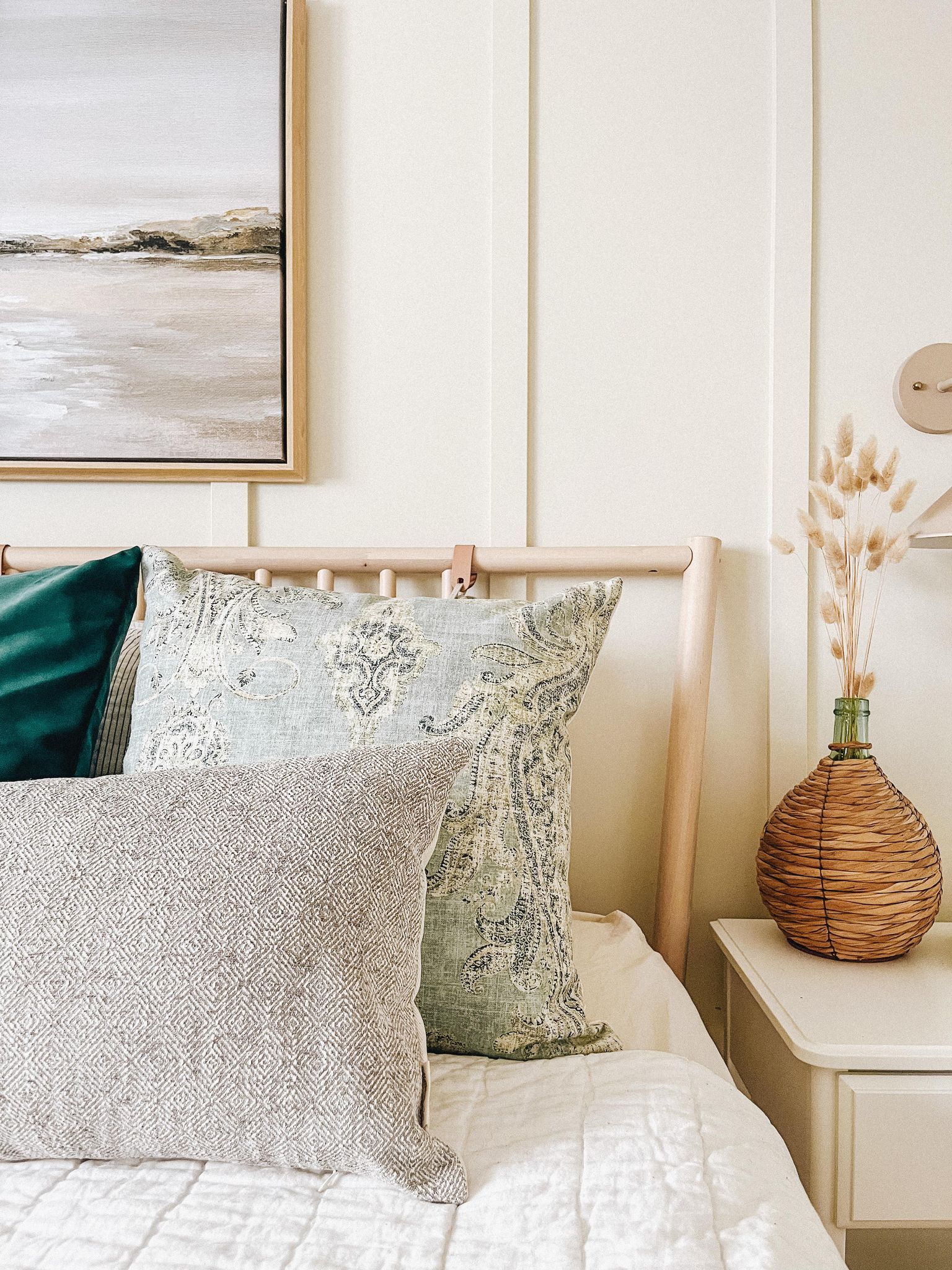 Housse de coussin Émilienne | Motif à losanges
