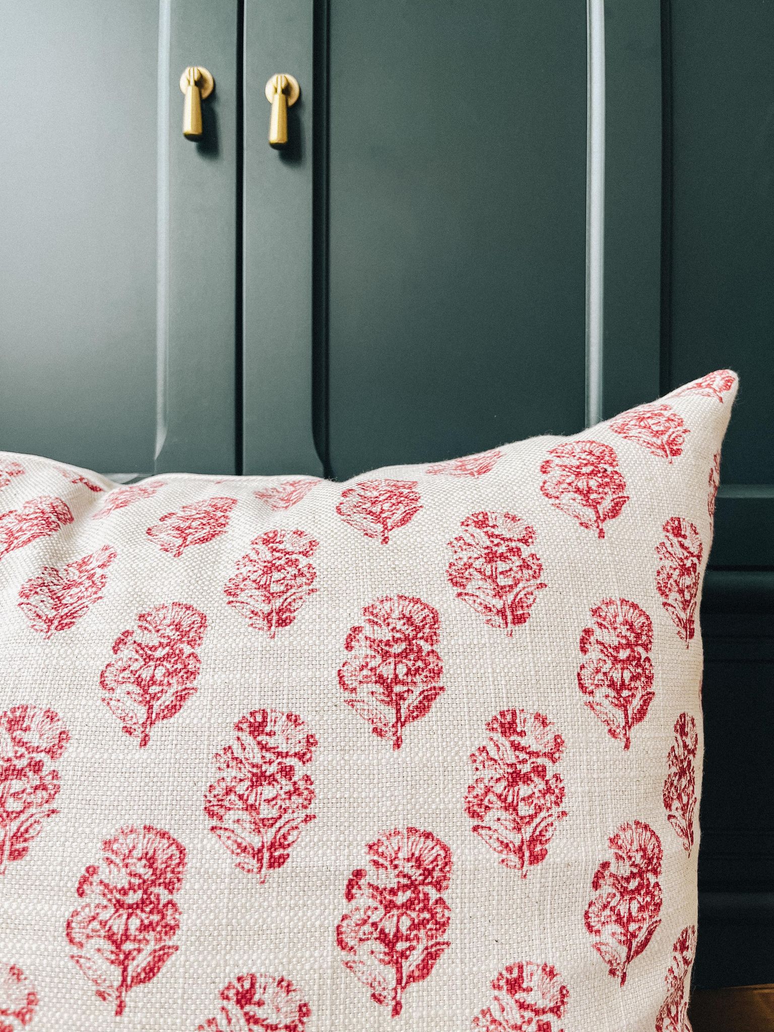 Housse de coussin Victoria | lin imprimé