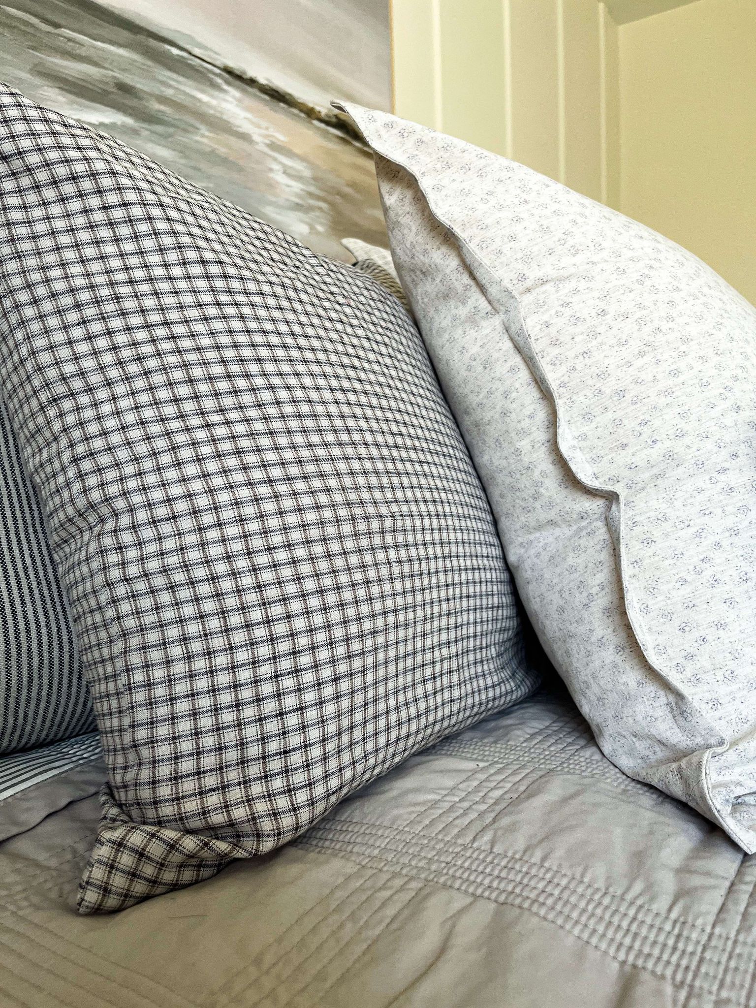 Housse de  coussin Thelma |  Motif à carreaux