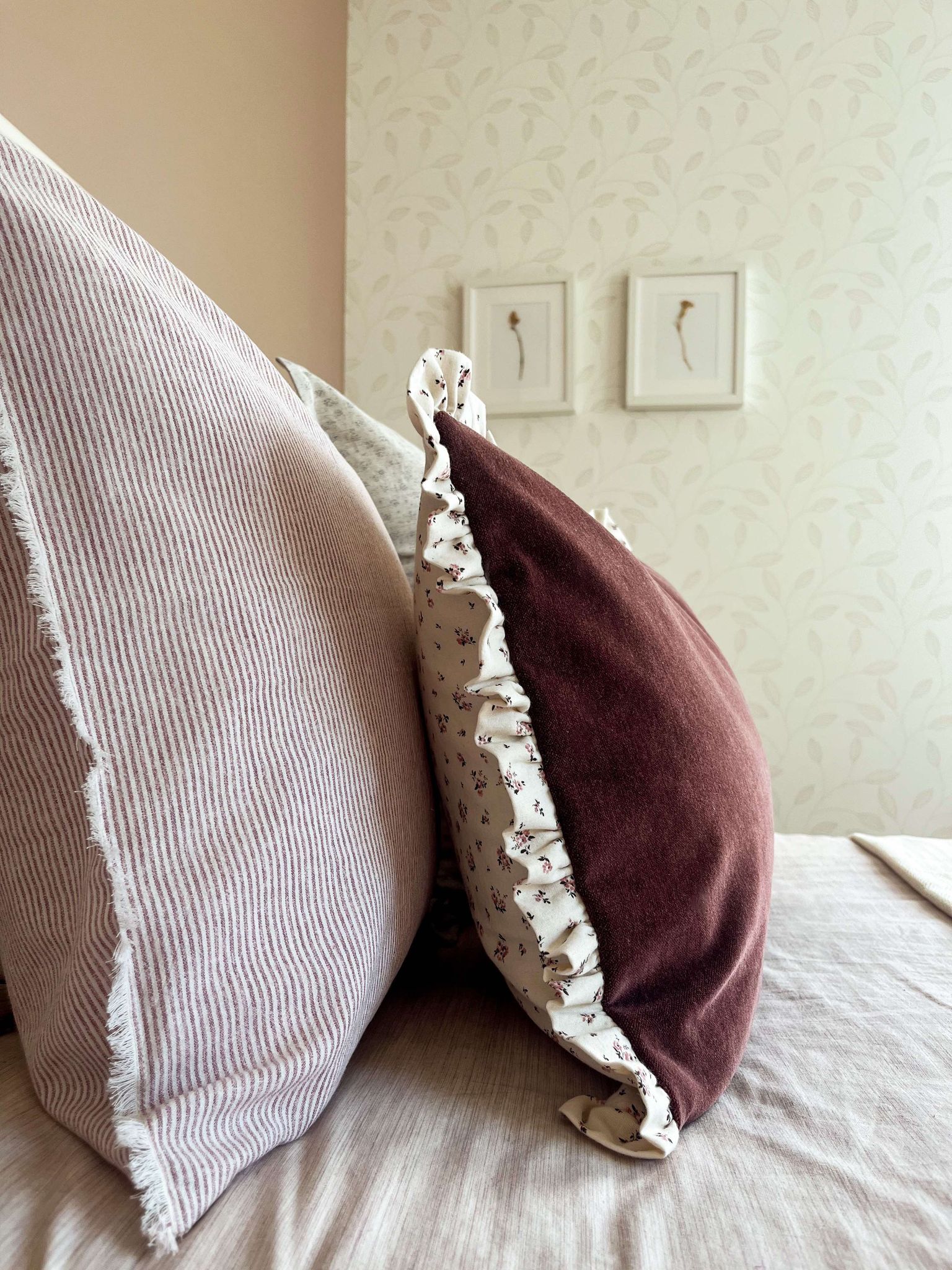 Housse de coussin Julianna | Ligné dusty rose