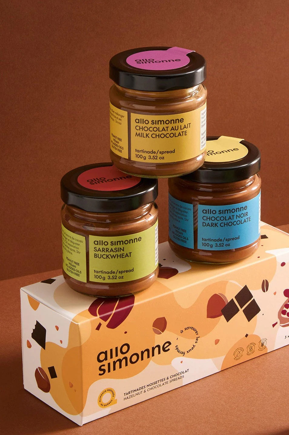 Trio tartinade jaune