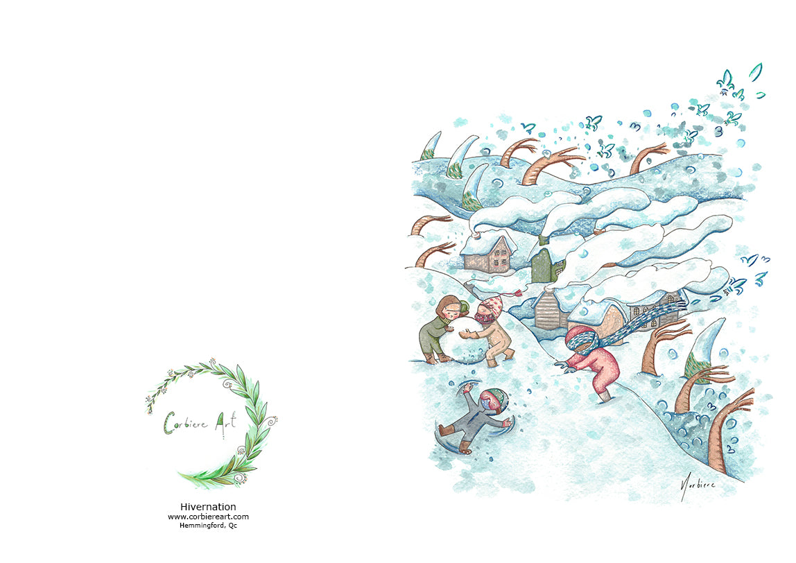 Carte de souhaits - Hivernation