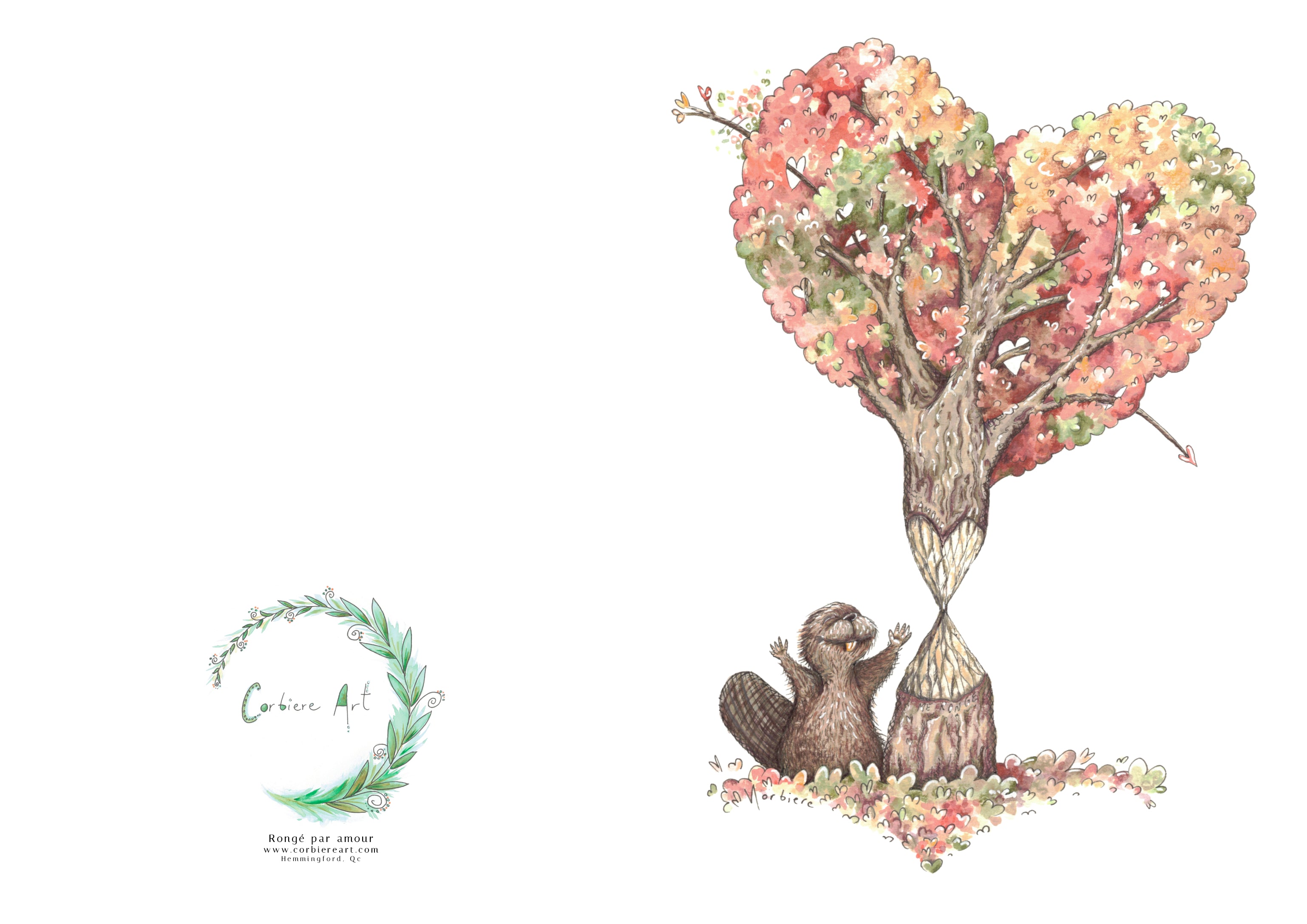 Carte de souhait - Ronger par amour