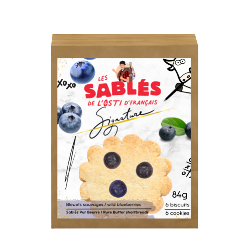 Box of p'tits Shortbreads - Wild blueberries