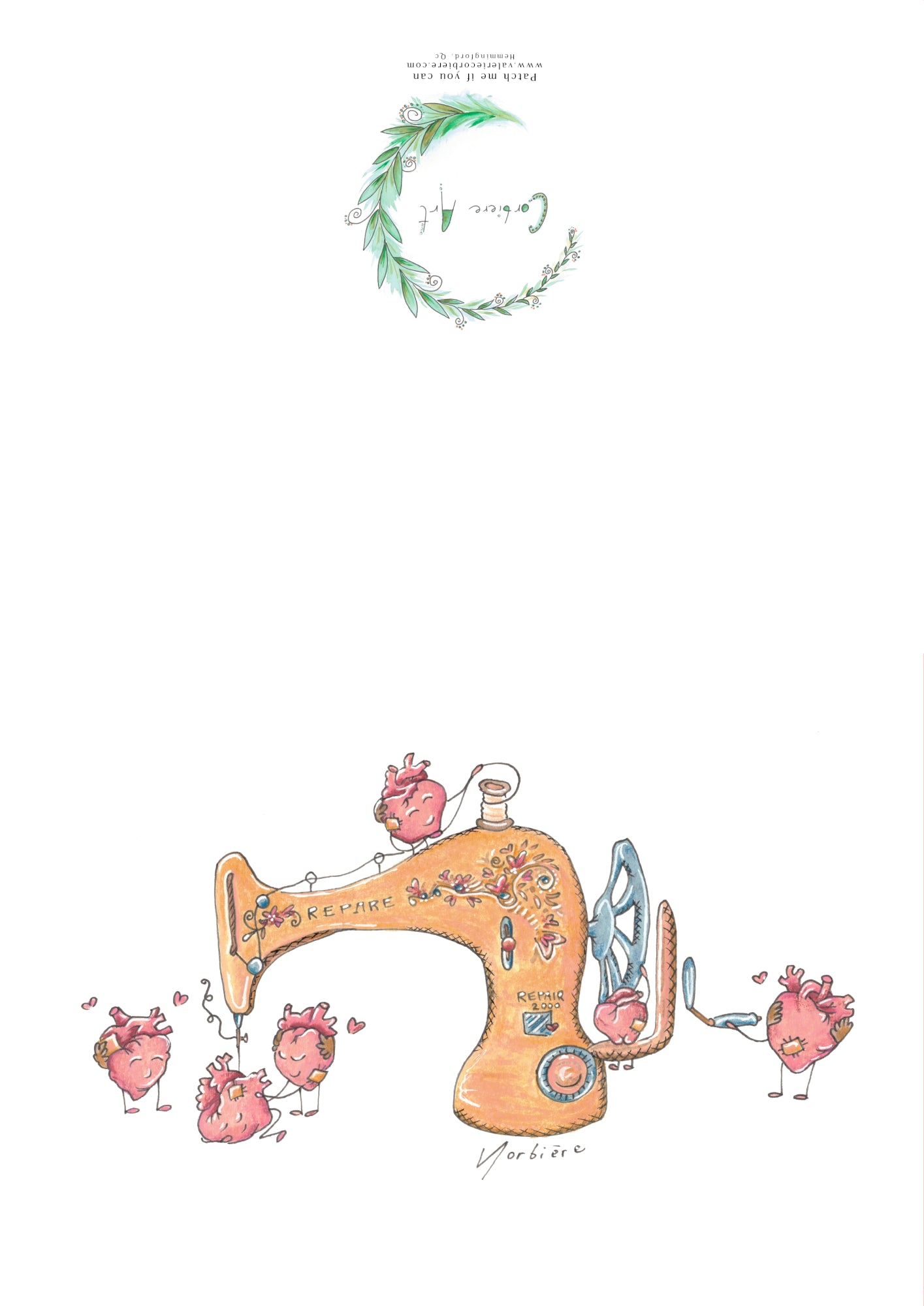 Carte de souhait- Patch me if you can