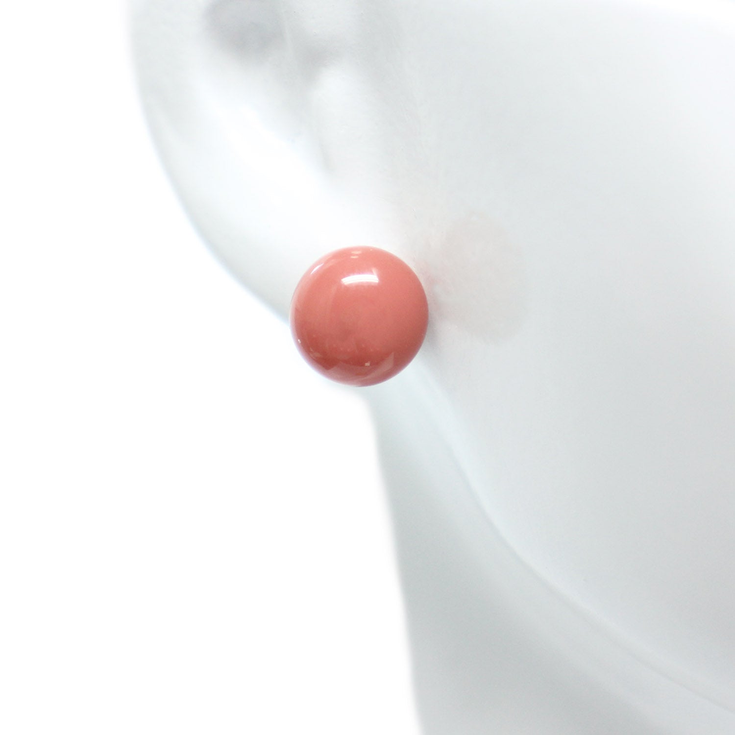 boucles d'oreilles bouton