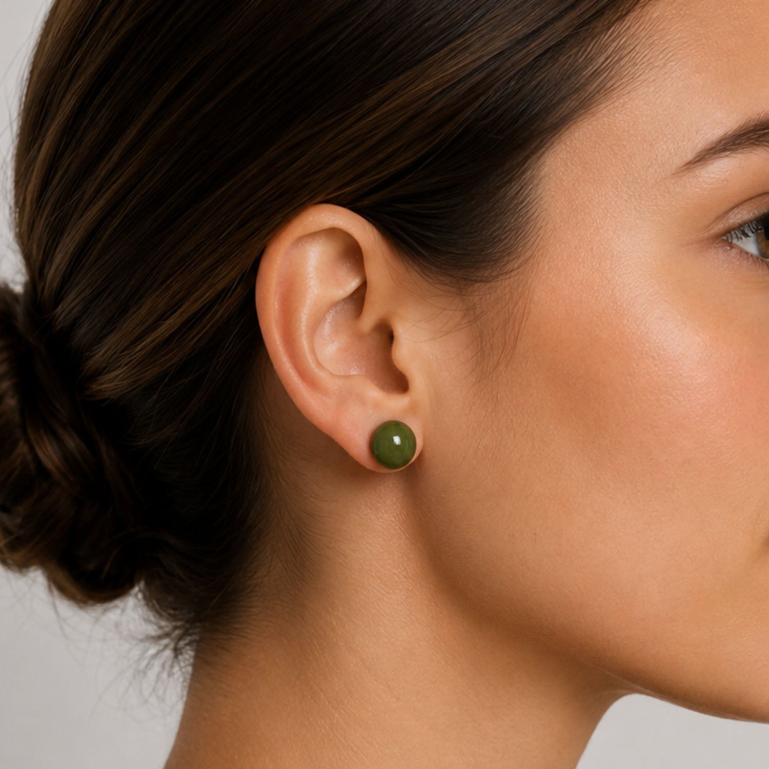 boucles d'oreilles bouton