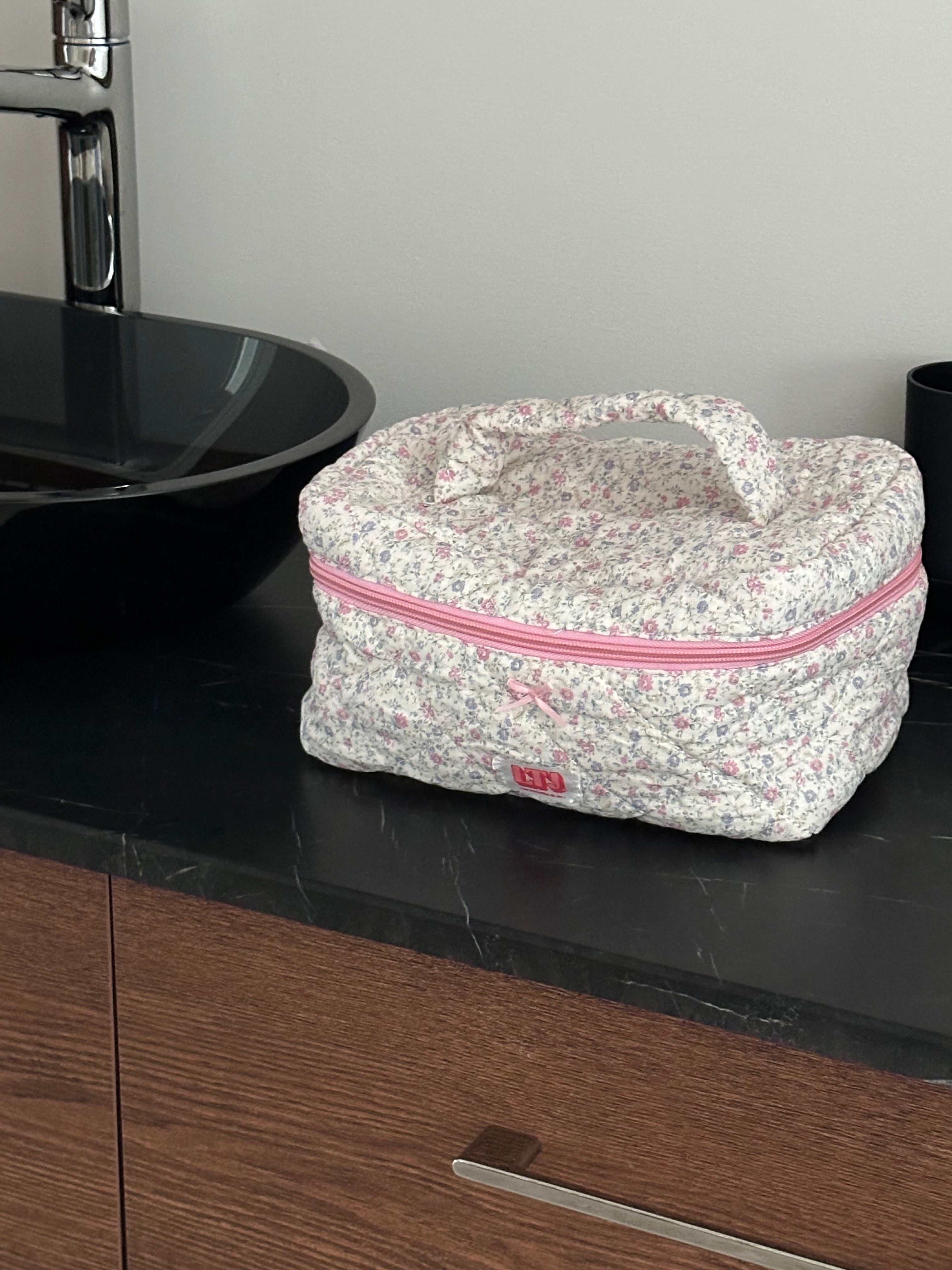 Sac maquillage floral - Chérie