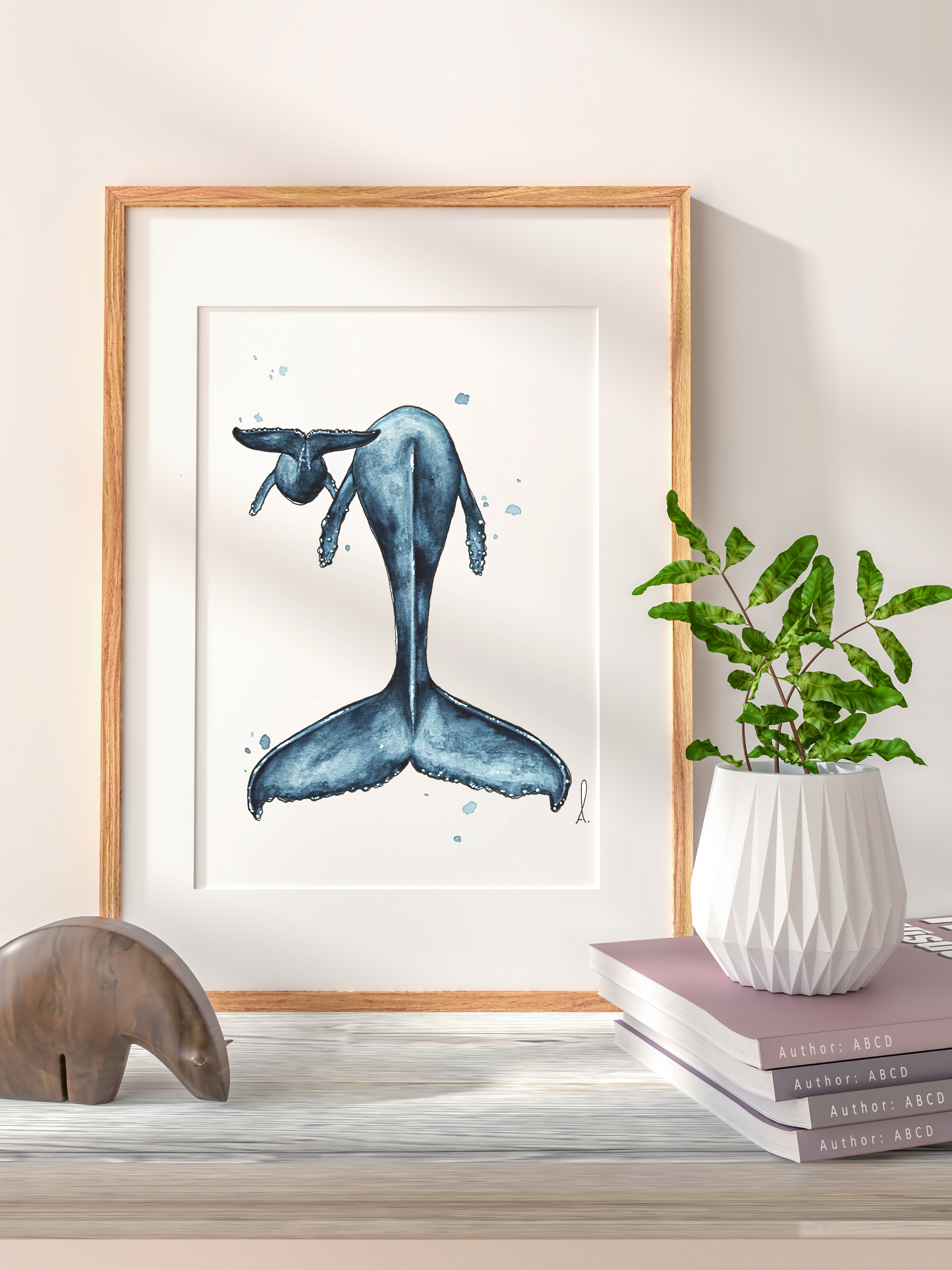 Affiche - Baleine & son bébé