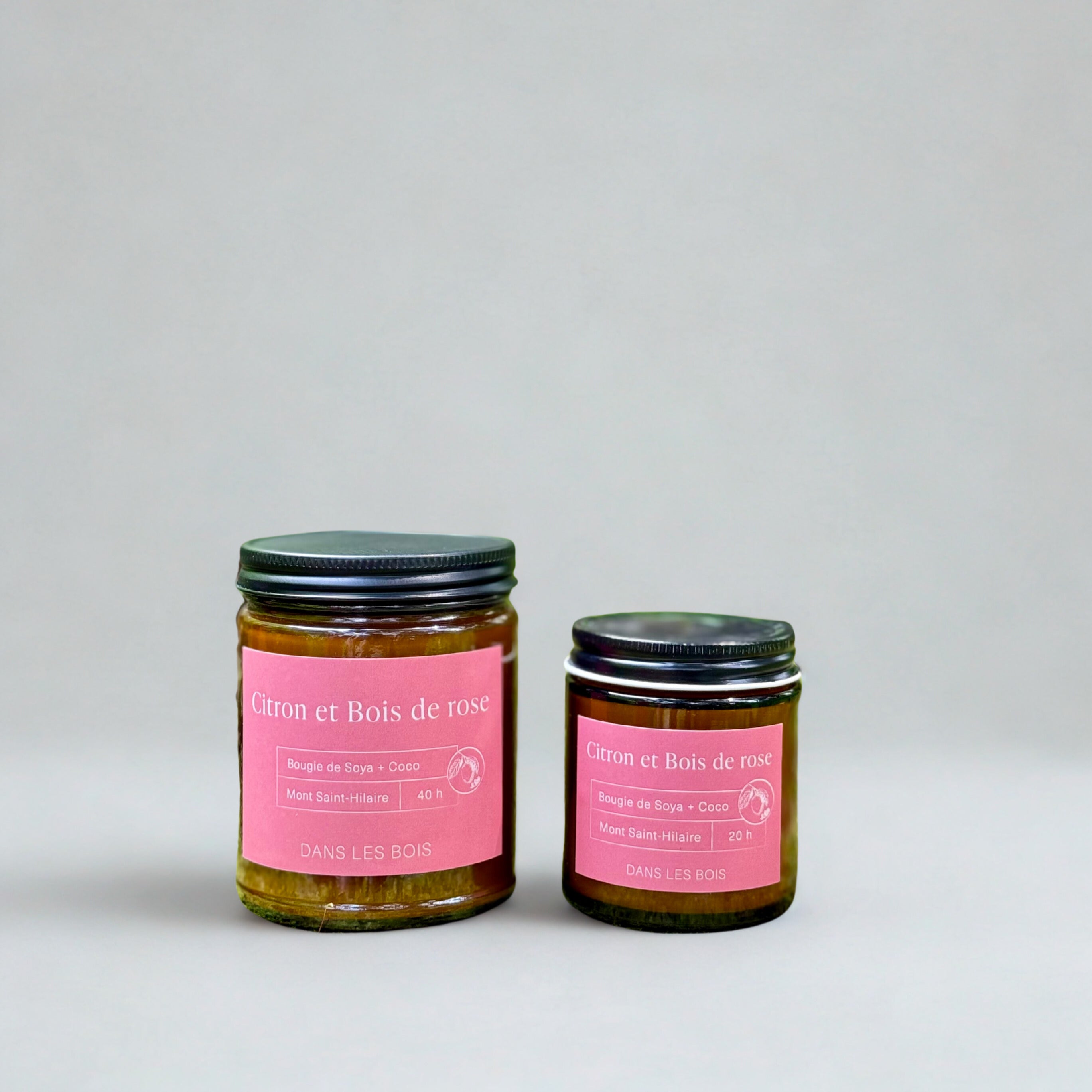 Bougie - Citron & Bois de Rose