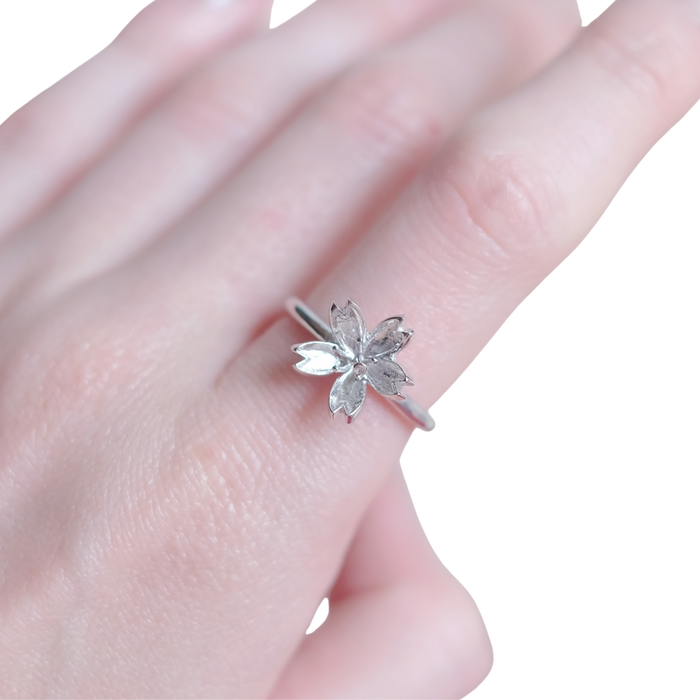 Sakura - bague en argent sterling