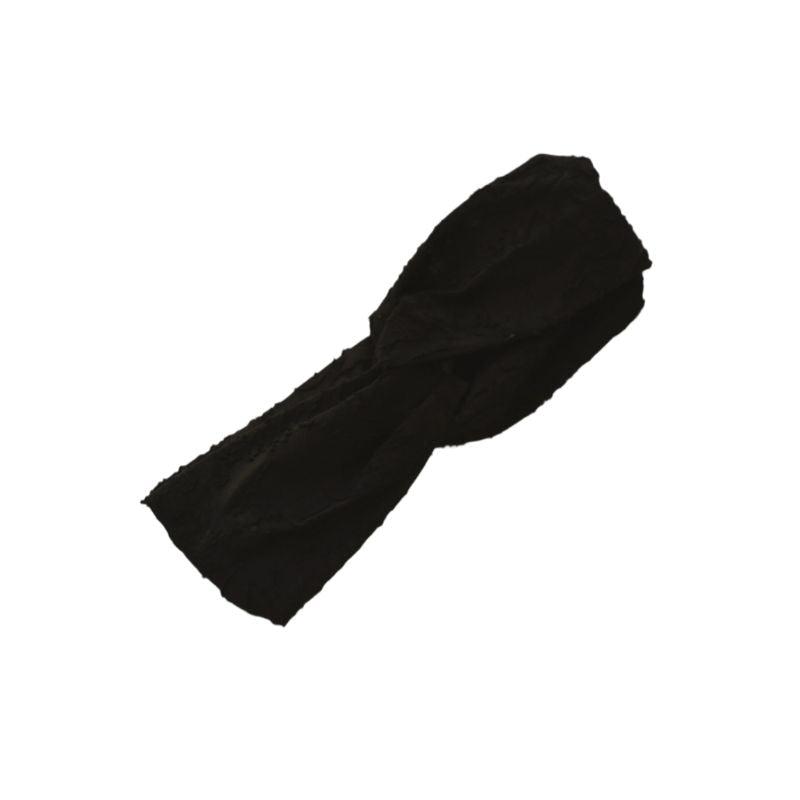 Bandeau torsadé - Texturé noir