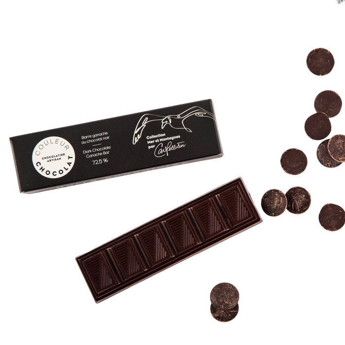 Barre de chocolat - Barre ganache au chocolat noir 72.5%