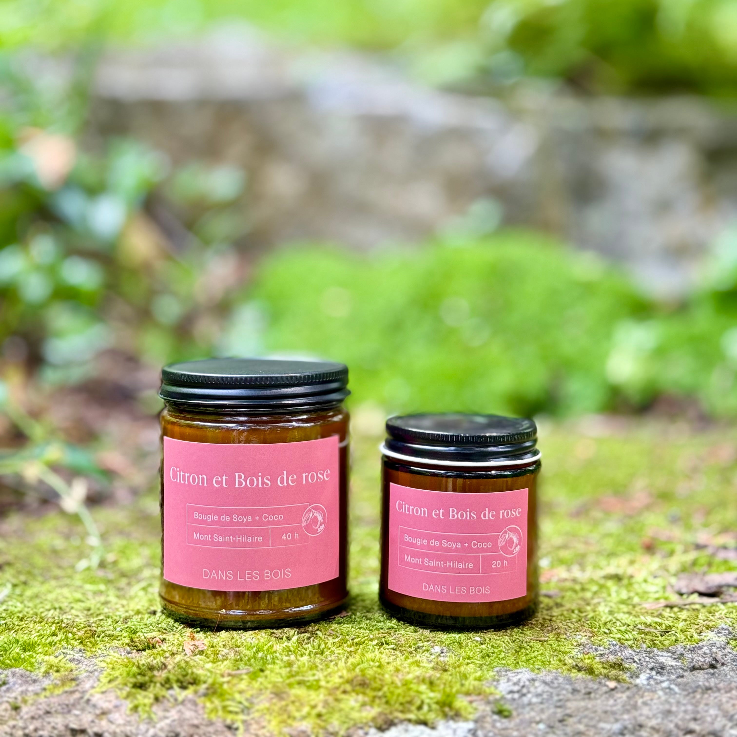 Bougie - Citron & Bois de Rose