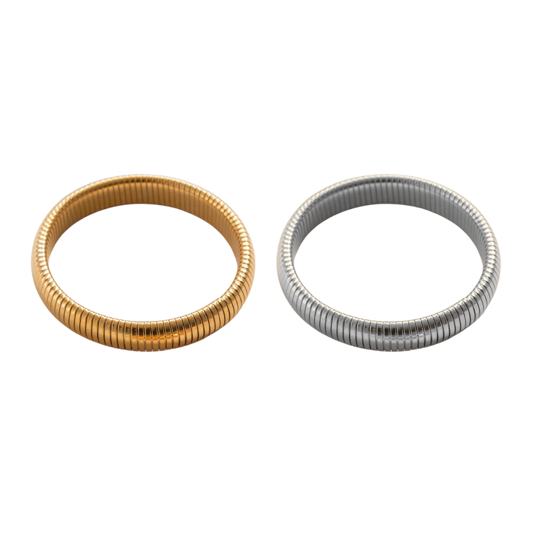 Bracelet bangle Bold Ribbed