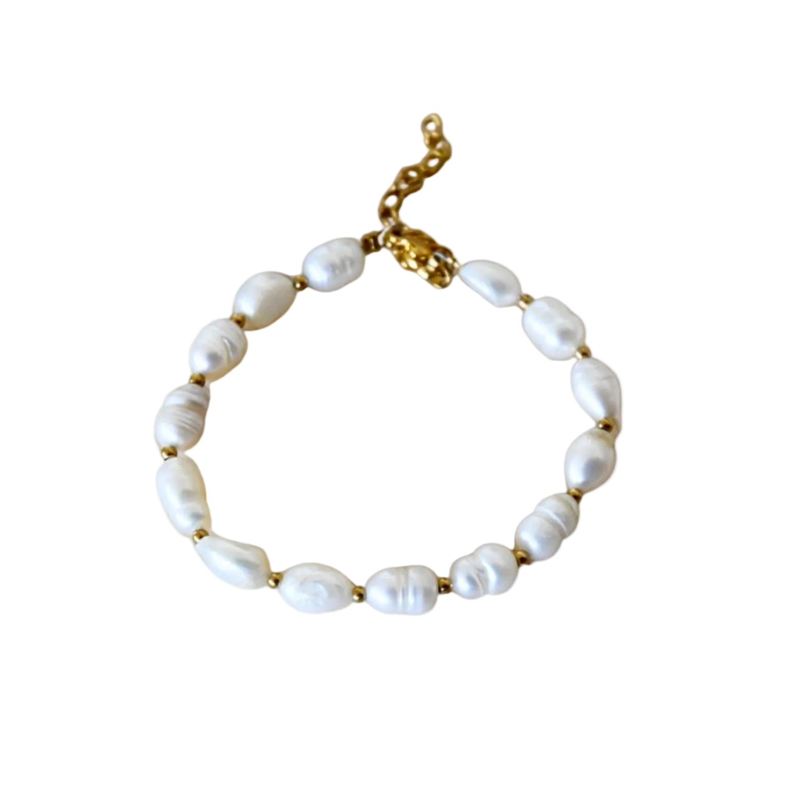 Beaded bracelet - Classic pearl
