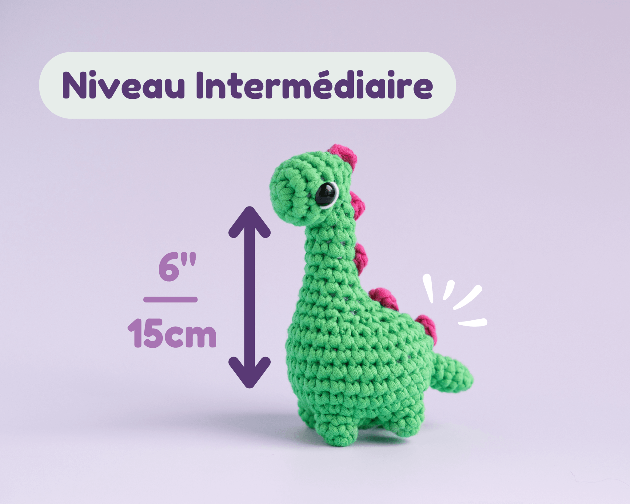 Kit de crochet - Dino Bronto