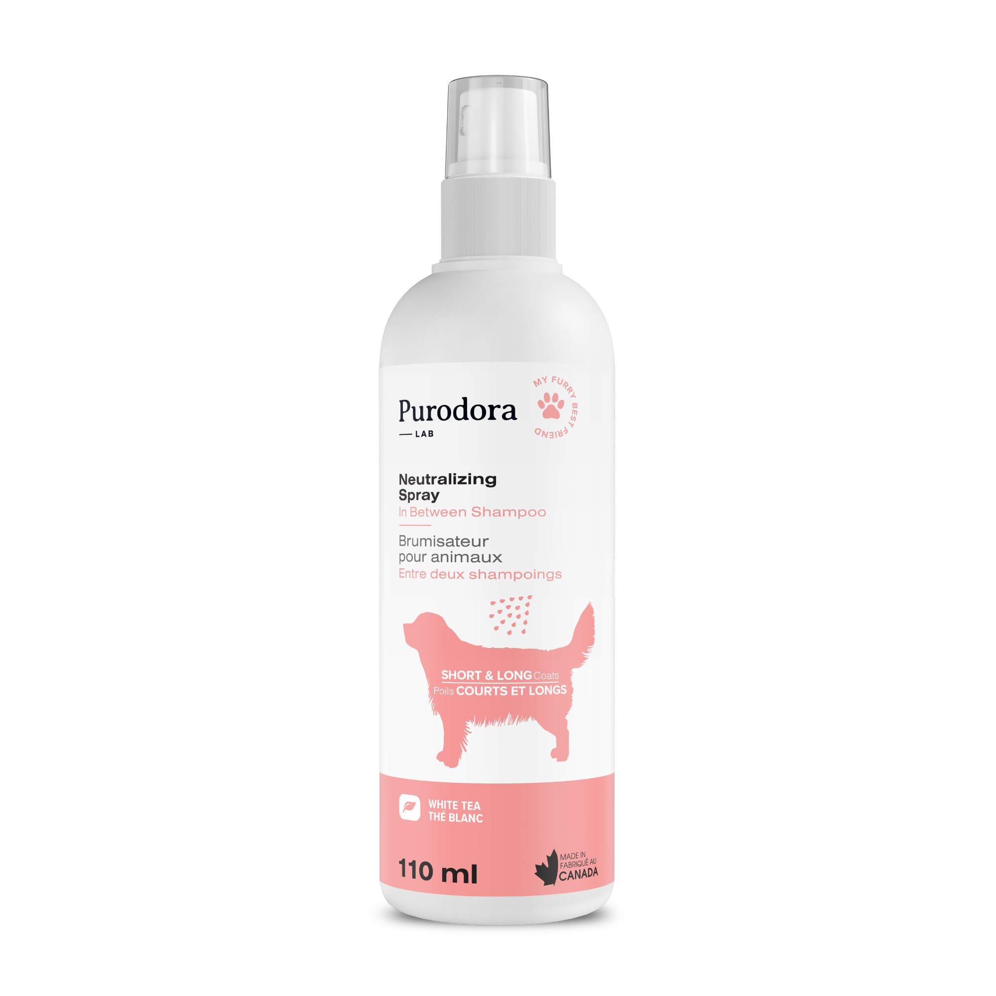 Brumisateur pour animaux à poils courts et longs - 110 ml