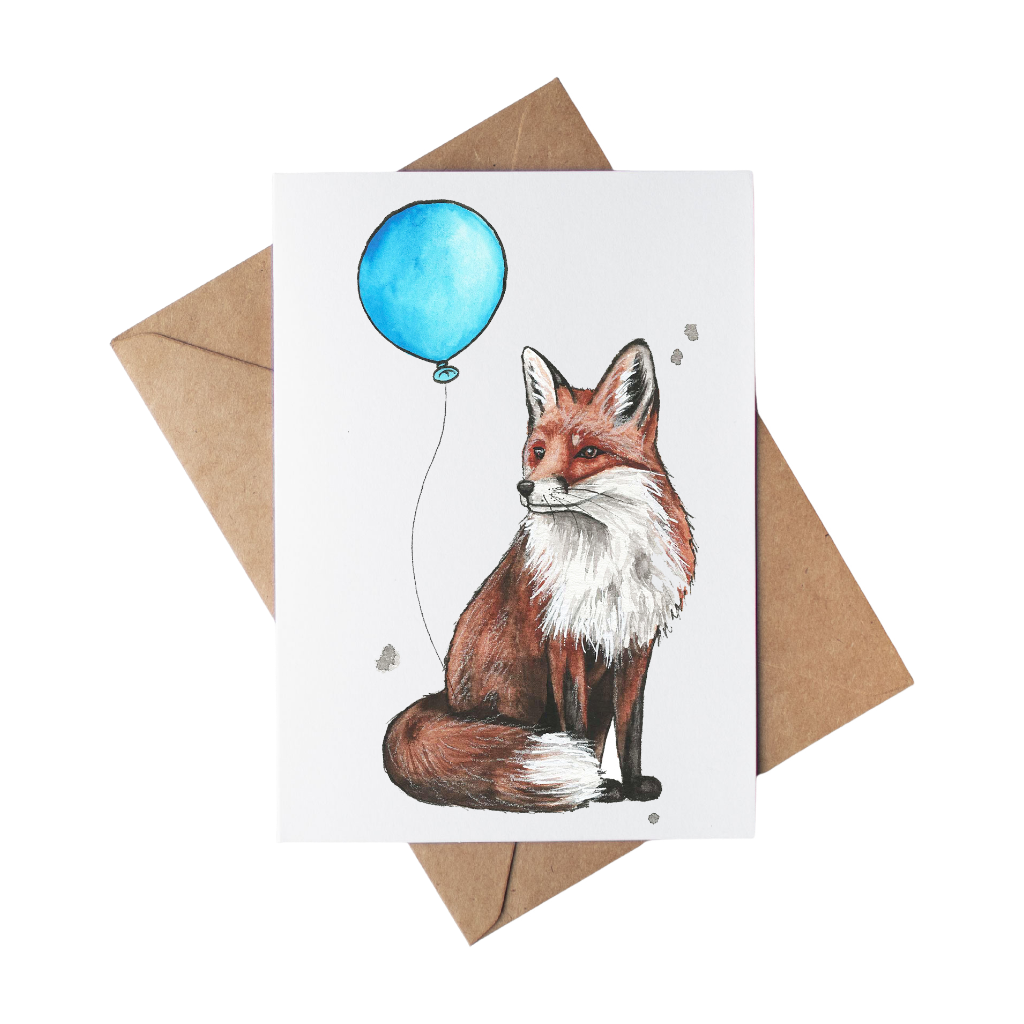 Carte de souhait - Carte Renard