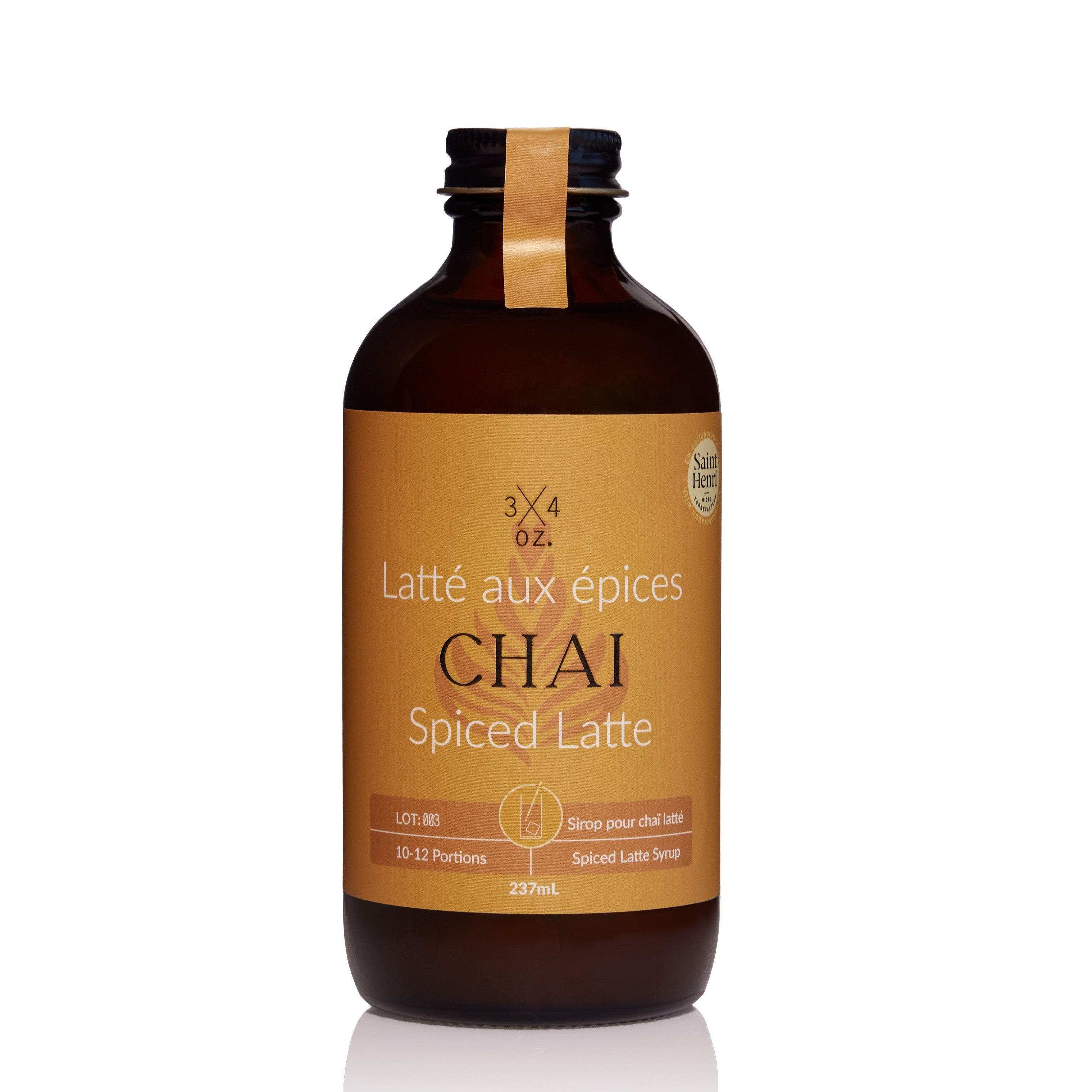 Sirop à café - Latté aux épices Chaï