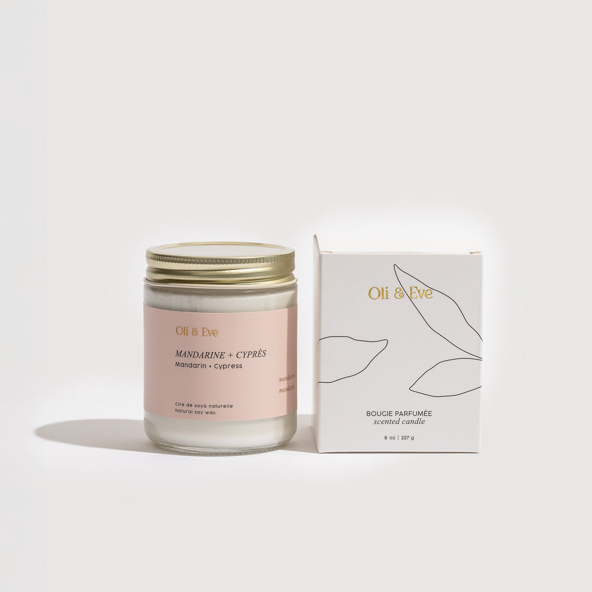 Chandelle Mandarine et cyprès - Oli & Eve (2)
