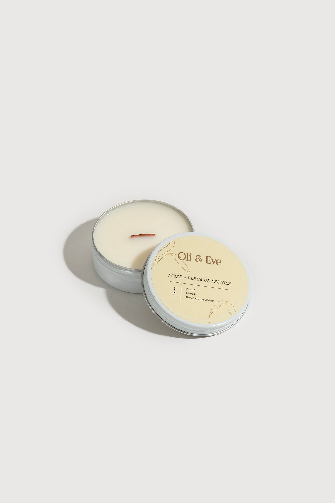 Chandelle Poire et fleur de prunier - Oli & Eve